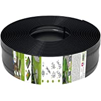 AMISPOL® Flexible Borde de Jardín- Bordillo Escondido - 125-4 mm- Longitud 25 m- Borde para Césped para Bordes y…